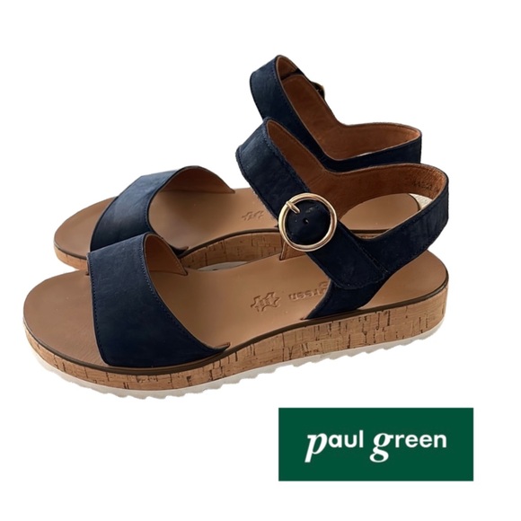 Paul Green navy blue sandals SZ 4 1/2 / 7